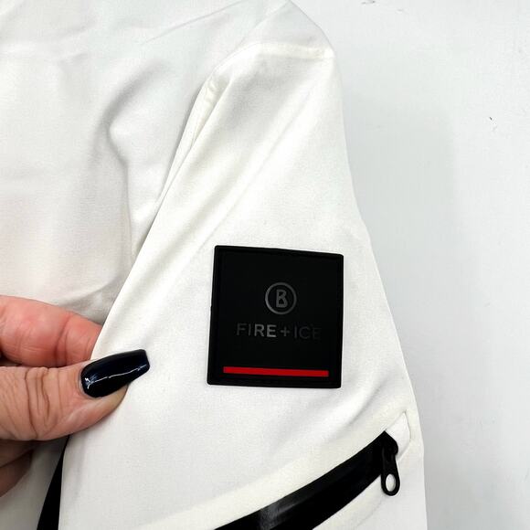 BOGNER Women's Dalya Hooded Two Tone Ski Jacket US 4 Small Off White WP NWOT - Picture 10 of 15